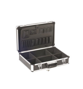 Valise à Outils en Aluminium - 455 x 330 x 152 mm - 22,8 L - Noir - PR