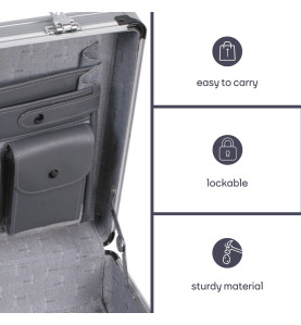 Malette Aluminium - 460 x 335 x 110 mm - 16,9 L - PRL