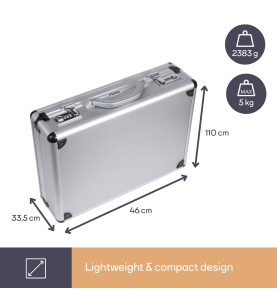 Malette Aluminium - 460 x 335 x 110 mm - 16,9 L - PRL