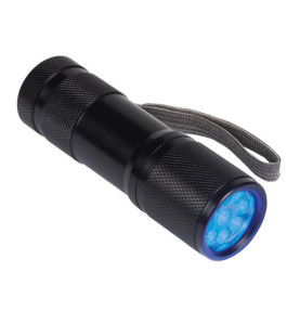 LAMPE DE POCHE - 9 LEDs UV - PRL