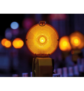 Feu clignotant d'avertissement à led avec capteur crépusculaire - PRL