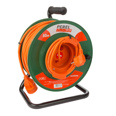ENROULEUR DE CÂBLE POUR JARDIN 50 m - 3G1.5 - TERRE FRANÇAISE - PRL
