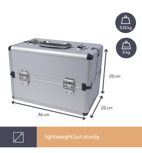 VALISE À OUTILS EN ALUMINIUM - 360 x 220 x 250 mm - 19,8 L - PRL