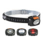 LAMPE FRONTALE 2 EN 1 À 4 LED BLANCHES ET 3 LED ROUGES LAMPE FRONTALE 2 EN 1 À 4 LED BLANCHES ET 3 LED ROUGES