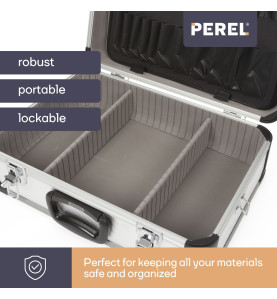 VALISE À OUTILS EN ALUMINIUM - 460 x 330 x 165 mm - 25 L - PRL