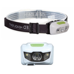 LAMPE FRONTALE À LED ET CAPTEUR ON/OFF - RECHARGEABLE - PRL