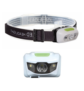 LAMPE FRONTALE À LED ET CAPTEUR ON/OFF - RECHARGEABLE - PRL