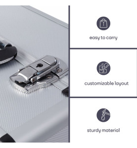 VALISE À OUTILS EN ALUMINIUM - 460 x 330 x 165 mm - 25 L - PRL