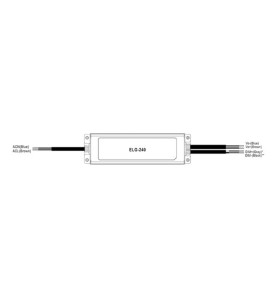 DRIVER LED AC-DC SIMPLE SORTIE AVEC PFC - ENTREE 3 FILS - AJUSTER AVEC
