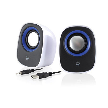 2.0 Ensemble de haut-parleurs stéréo pour PC et ordinateur portable, a