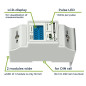 Compteur kwh monophasé pour montage sur rail din - 2 modules