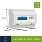 Compteur kwh triphasé pour montage sur rail din - 7 modules - usage professionnel