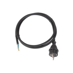 CÂBLE D'ALIMENTATION - CAOUTCHOUC - 1.5 m - 3G1.5 - PRISE CEE 7/7 ET E