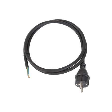 CÂBLE D'ALIMENTATION - CAOUTCHOUC - 1.5 m - 3G1.5 - PRISE CEE 7/7 ET E