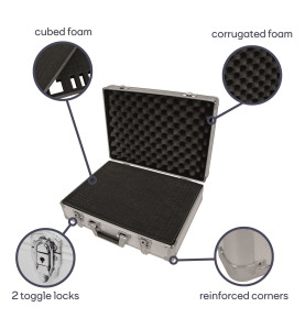 VALISE À OUTILS EN ALUMINIUM - 455 x 330 x 152 mm - 22,8 L - PRL
