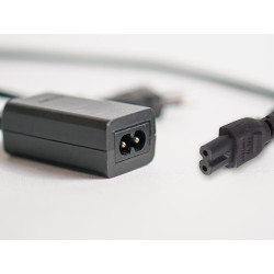 CÂBLE D'ALIMENTATION NOIR CEE 7/16 "FICHE EURO"+ C7 L=2 m H03VVH2-F 2G0.75 mm²