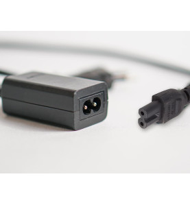 CÂBLE D'ALIMENTATION NOIR CEE 7/16 "FICHE EURO"+ C7 L=2 m H03VVH2-F 2G