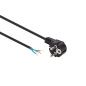 CÂBLE D'ALIMENTATION NOIR CEE 7/7 90 + EXTRÉMITÉS L=3 m H05VV-F 3G0.75 mm²