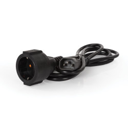 CÂBLE D'ALIMENTATION NOIR L=1.8m - Velleman