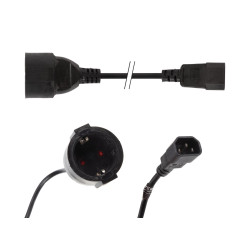 CÂBLE D'ALIMENTATION NOIR L=1.8m