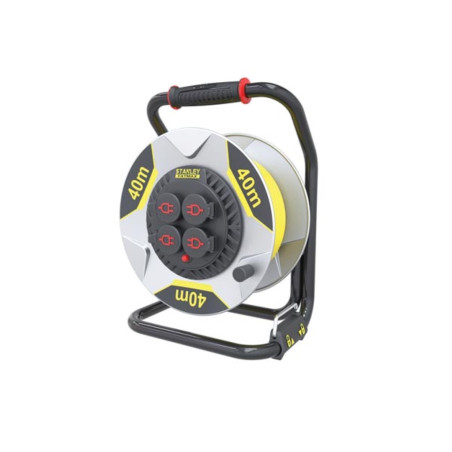 STANLEY FATMAX - ENROULEUR NÉOPRÈNE AVEC SYSTEME "ANTI-TWIST" - 40 m - 3G2.5 - 4 PRISES