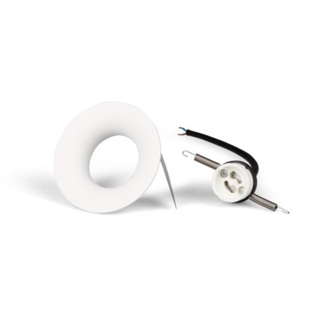 plafonnier encastré GU10 - courbé - blanc - Velleman