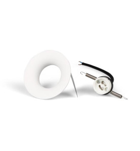 plafonnier encastré GU10 - courbé - blanc - Velleman