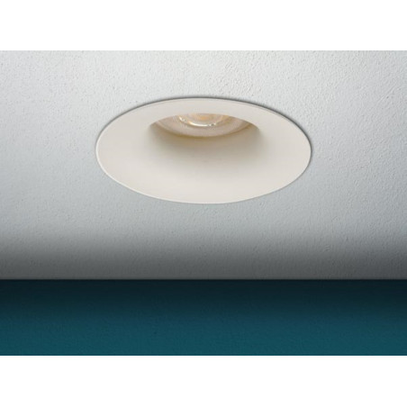 plafonnier encastré GU10 - courbé - blanc