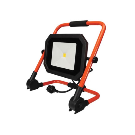 PROJECTEUR DE CHANTIER PORTABLE À LED - PLIANT - 50 W - 4000 K - câble