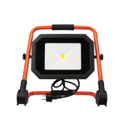 PROJECTEUR DE CHANTIER PORTABLE À LED - PLIANT - 50 W - 4000 K - câble de 1.5 m + fiche EU