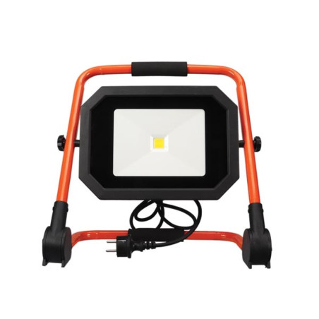 PROJECTEUR DE CHANTIER PORTABLE À LED - PLIANT - 50 W - 4000 K - câble de 1.5 m + fiche EU