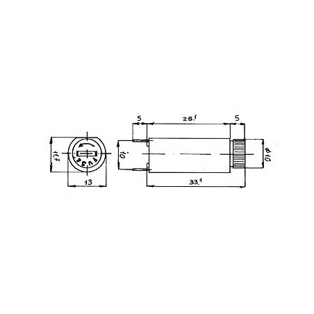 PORTE-FUSIBLE POUR CI 5 x 20mm - TYPE VERTICAL