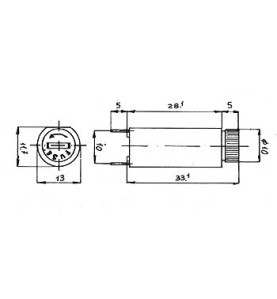 PORTE-FUSIBLE POUR CI 5 x 20mm - TYPE VERTICAL - Velleman
