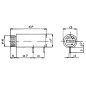 PORTE-FUSIBLE POUR CI 5 x 20mm - TYPE HORIZONTAL