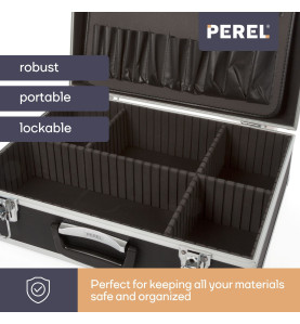 VALISE À OUTILS AVEC BORDS EN ALUMINIUM - 455 x 330 x 152 mm - 22,8 L 