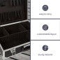 VALISE À OUTILS AVEC BORDS EN ALUMINIUM - 455 x 330 x 152 mm - 22,8 L - NOIR