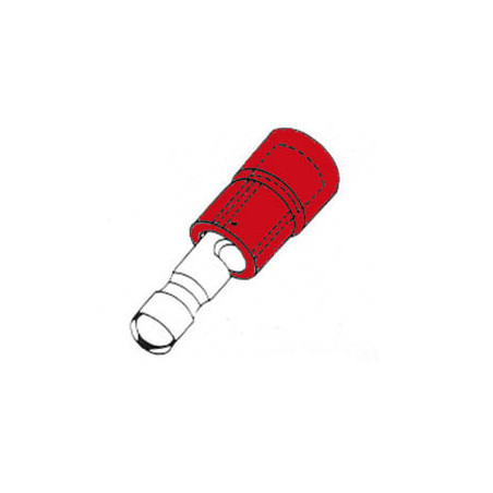COSSE CYLINDRIQUE MALE ROUGE - Velleman