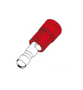 COSSE CYLINDRIQUE MALE ROUGE - Velleman