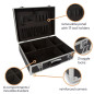 VALISE À OUTILS AVEC BORDS EN ALUMINIUM - 455 x 330 x 152 mm - 22,8 L - NOIR