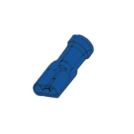 CLIP FEMELLE ISOLE 6.4mm BLEU - Velleman