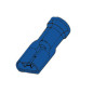 CLIP FEMELLE ISOLE 6.4mm BLEU