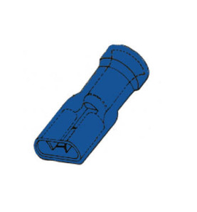 CLIP FEMELLE ISOLE 6.4mm BLEU - Velleman