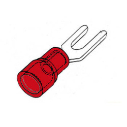 COSSE A FOURCHE 3.7mm - ROUGE - Velleman