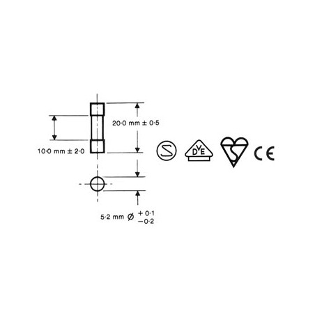 FUSIBLE 5 x 20mm RAPIDE 0.4A (10 pcs/boîte)
