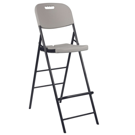 TABOURET DE BAR À DOSSIER - PLIANT - PRL