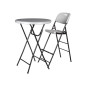 TABOURET DE BAR À DOSSIER - PLIANT