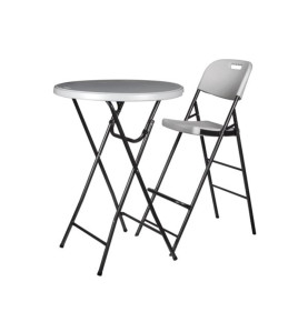 TABOURET DE BAR À DOSSIER - PLIANT - PRL