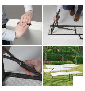 BANC PLIANT - 180 x 25 x 43 cm - PRL