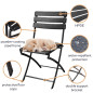 CHAISE PLIANTE - IMITATION BOIS CHAISE PLIANTE - IMITATION BOIS