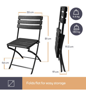 CHAISE PLIANTE - IMITATION BOIS - PRL